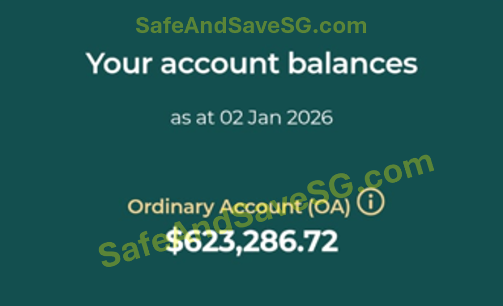 Snapshot of Peter's $623,286.72 OA balance