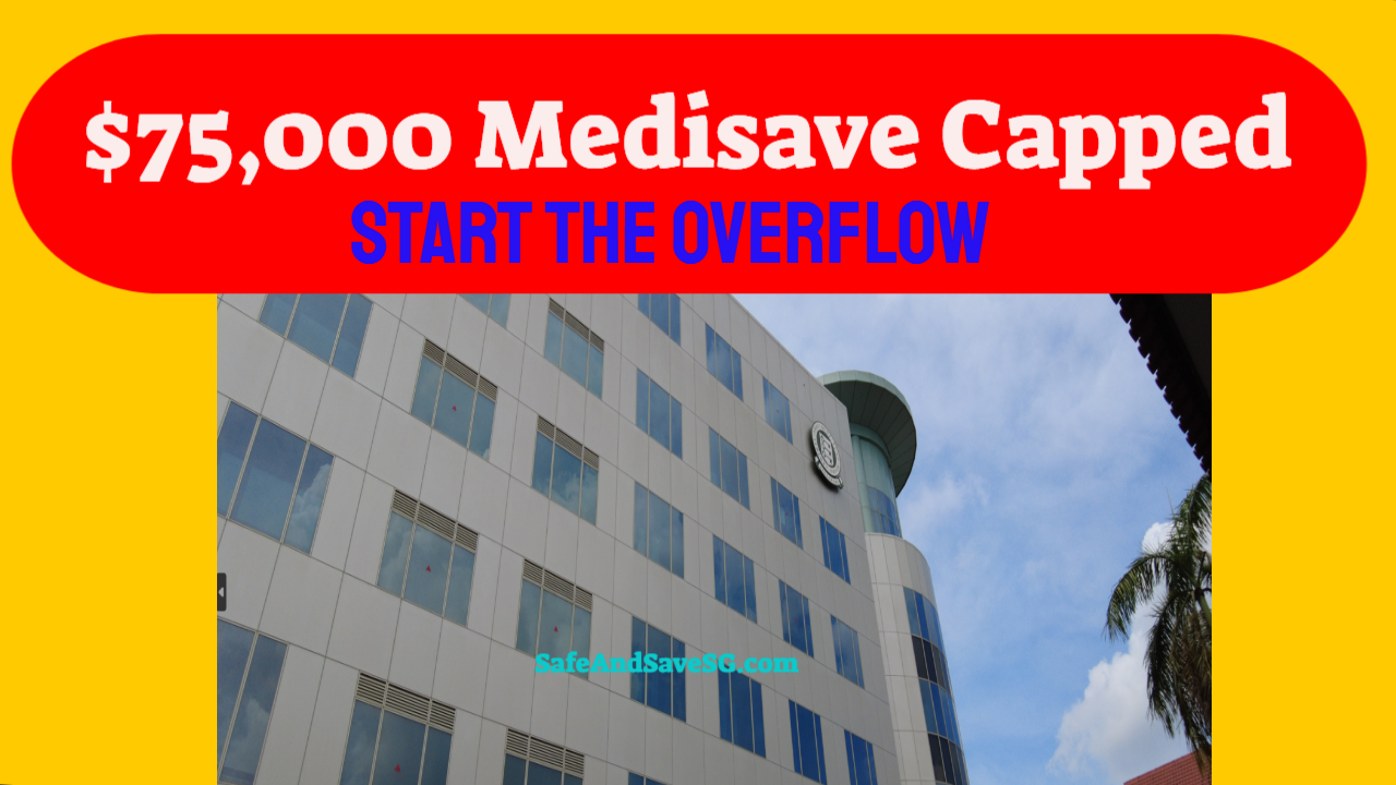 CPF Tampines Building exterior with $75,500 Medisave BHS milestone text