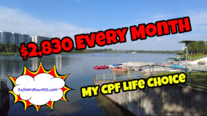 CPF LIFE Standard Plan Estimator result showing $2830 monthly payout for ERS